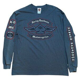 Harley-Davidson Spades Graphic Long Sleeve Hits Central Maine Bangor Maine Large